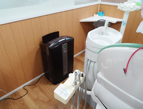 空気清浄機を設置。